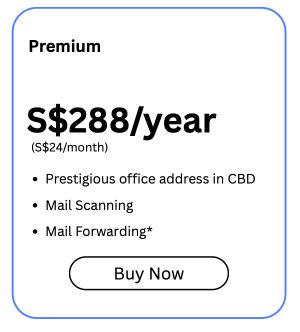 Virtual Office/Registered Office/Registered Address (Premium)